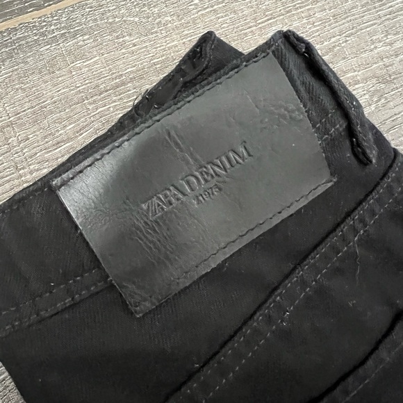 Black Zara Wide Leg Jeans, size 6 - Picture 3 of 3
